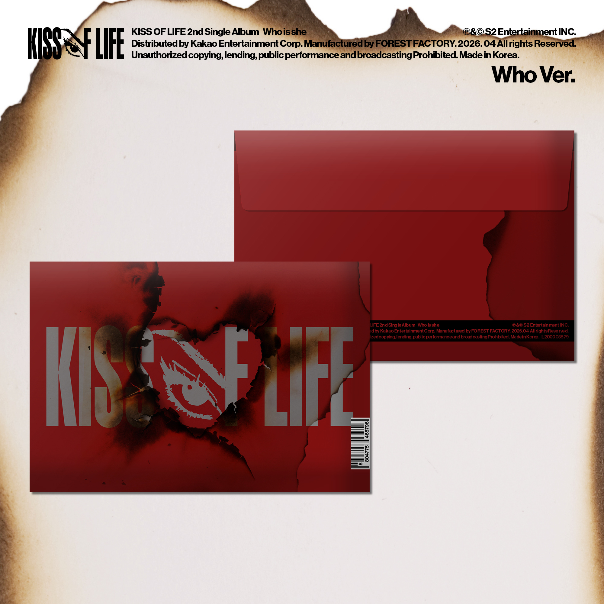 KISS OF LIFE 2nd Single Album [Who is she] (Who Ver.) | MAKESTAR